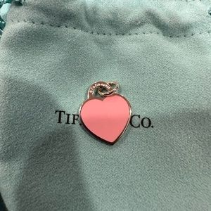 Authentic Tiffany Small RTT Pink Enameled Heart NEW Discounted